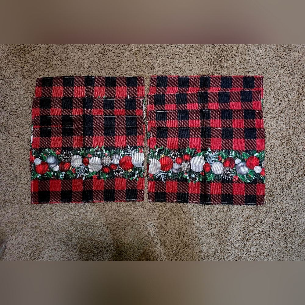 Christmas theme placemats decorations 8 pcs